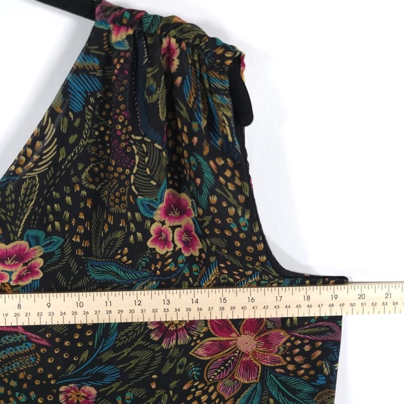 NWT EVEREVE One Shoulder MultiFloral Tropical Azalea Top Made‎ in USA 🇺🇸 LARGE - Picture 8 of 12